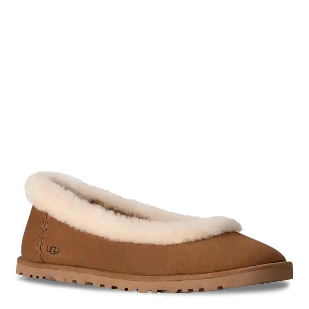 UGG Zora Ballet Flat Women's Slippers - Chestnut
