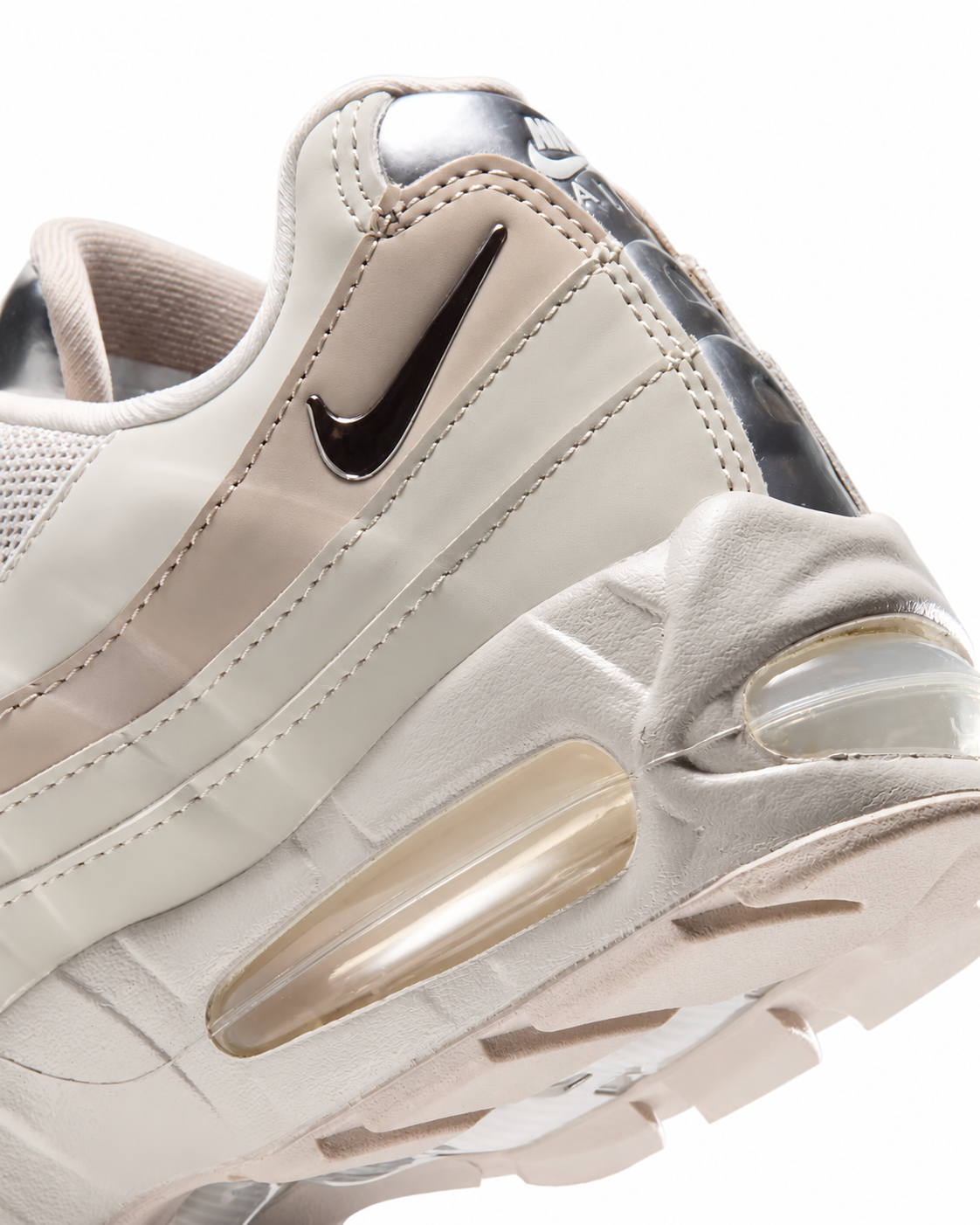 Women's Nike Air Max 95 Big Bubble Chrome Light Bone/Cream II/Sail/Metallic Silver IV3305-001