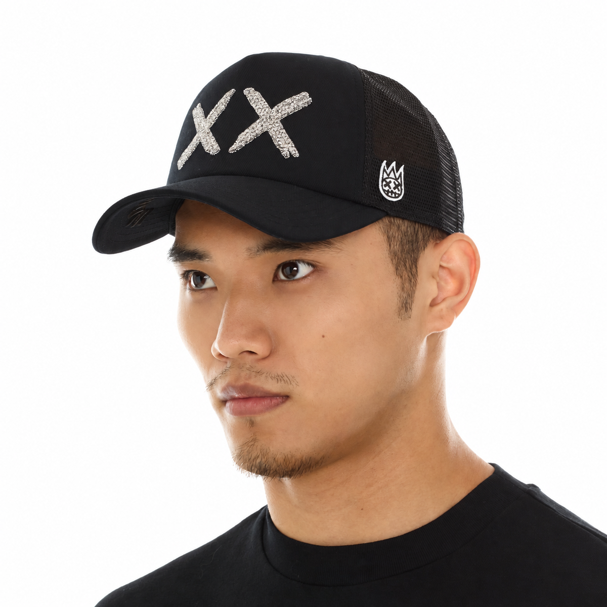 Cult of Individuality White Crystal XX Logo Black 626AC-CH81A-BKWH