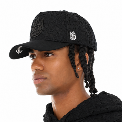 Cult of Individuality A Frame Trucker Hat Lace Black 626AC-CH71A-BLK
