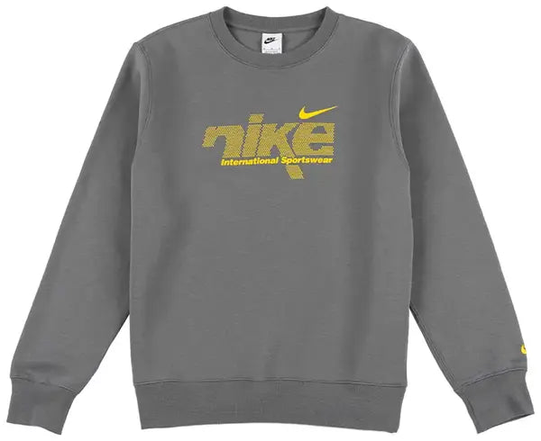 Men's Nike Sportswear Club Crewneck Smoke Grey/Lightning IH4246-084