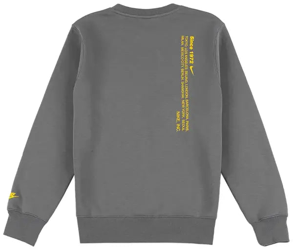 Men's Nike Sportswear Club Crewneck Smoke Grey/Lightning IH4246-084