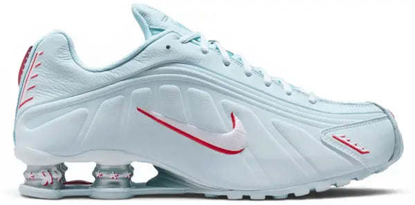 NIKE SHOX R4 PUERTO RICO GLACIER BLUE/WHITE/UNIVERSITY RED/METALLIC SILVER IQ1867-474 1