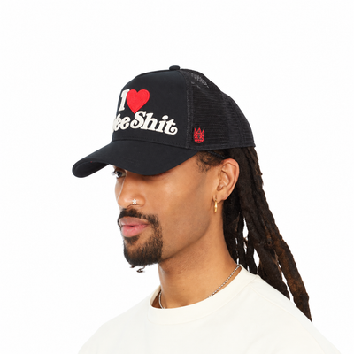 Men's Cult Of Individuality I love Free Shit Trucker Hat 626bc-ch69a-blk