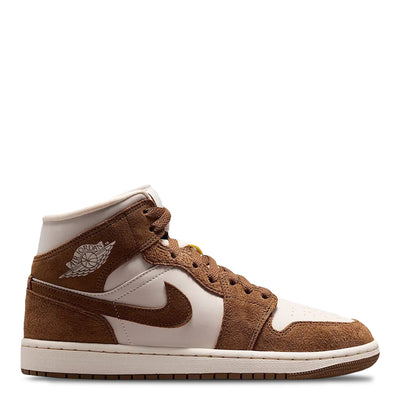 Women's Air Jordan 1 Mid Light British Tan/Chalk BQ6472-203
