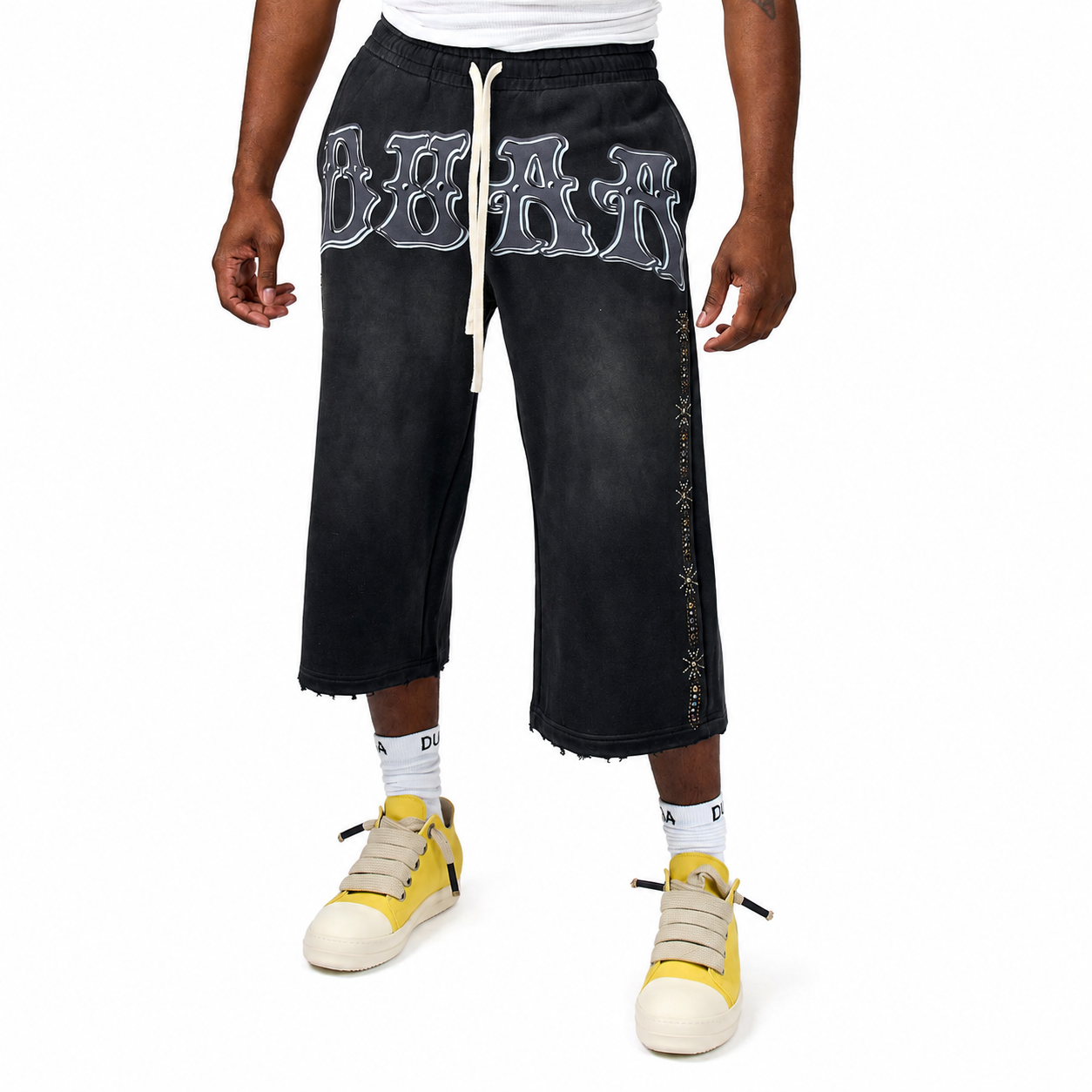 Men's Duaa Abyss Capri Swatpants Gray abysscapri-gry