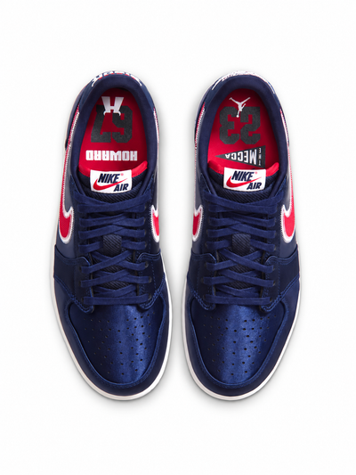 Men's Air Jordan 1 Retro Low OG Howard  College Navy/White/University Red IX8478-410