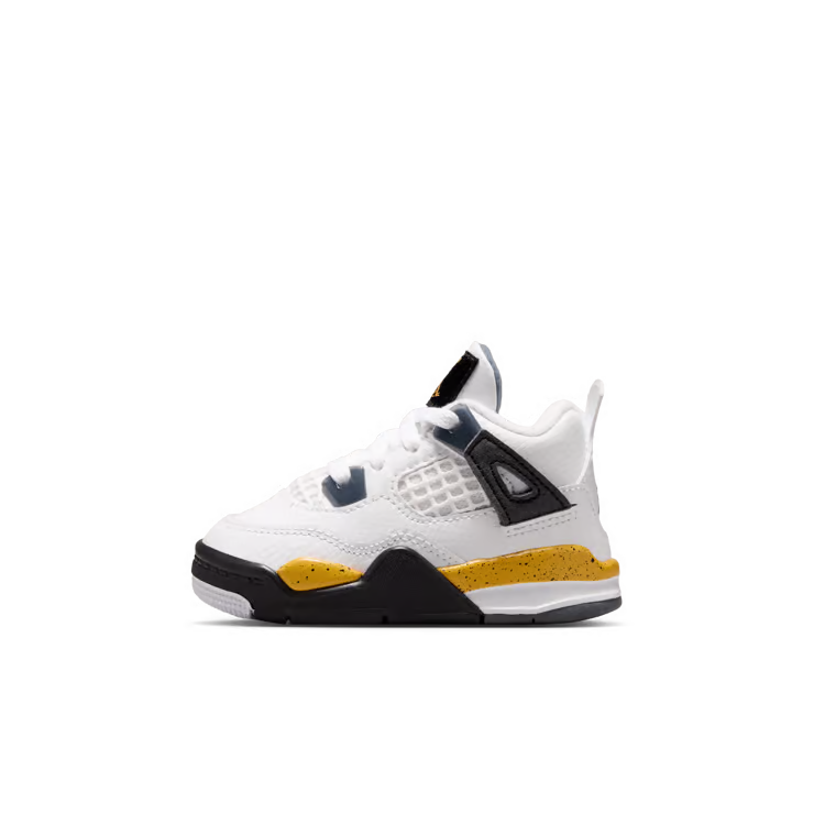 Toddler Air Jordan 4 Retro Tour Yellow White/Tour Yellow/Dark Blue Grey-Black BQ7670-102