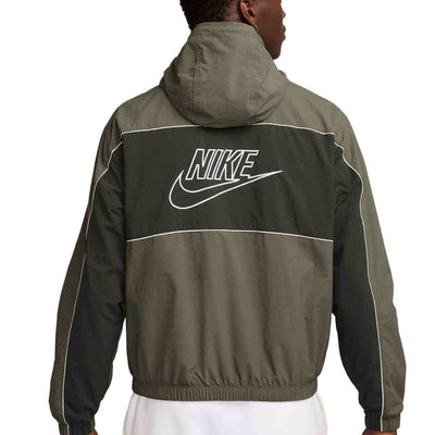Men's Nike Club Hooded Jacket - Medium Olive 2