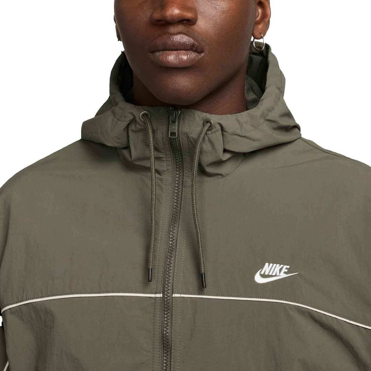 Men's Nike Club Hooded Jacket - Medium Olive 3