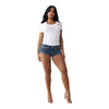 True Religion Women's Crystal World Tour V Neck Tee - White