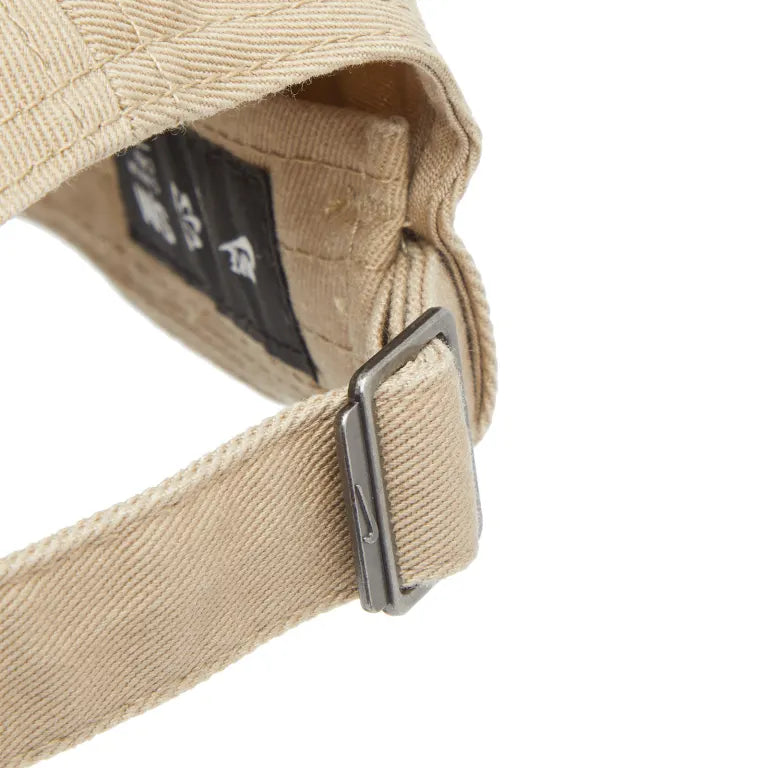 Unisex Nike Club Unstructured Futura Wash Cap - Lt Khaki/White 4