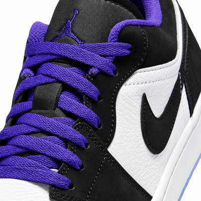 Men's Air Jordan 1 Low White/Dark Concord/Black 553558-108