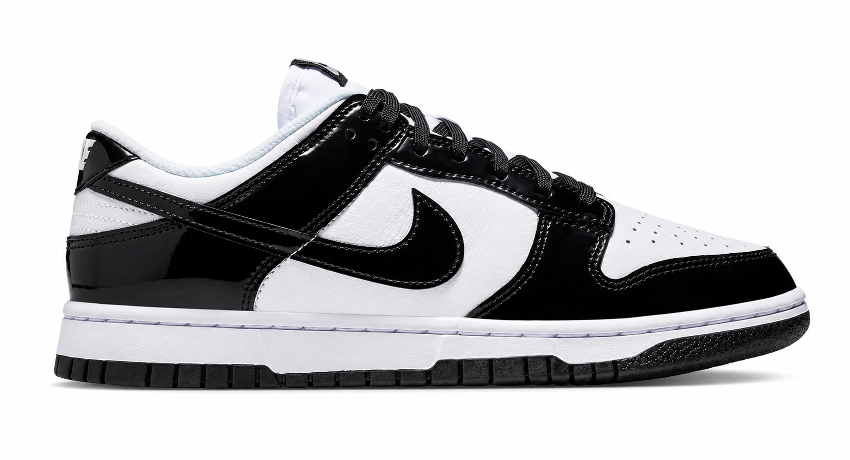 Women's Nike Dunk Low Patent Leather Black/White IV5104-102