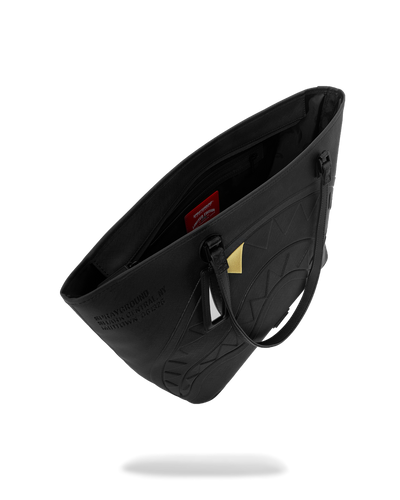 Sprayground Blacked Out Embossed Gold Tooth Tote
