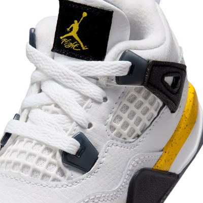 Toddler Air Jordan 4 Retro Tour Yellow White/Tour Yellow/Dark Blue Grey-Black BQ7670-102