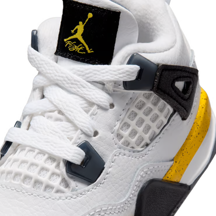 Toddler Air Jordan 4 Retro Tour Yellow White/Tour Yellow/Dark Blue Grey-Black BQ7670-102