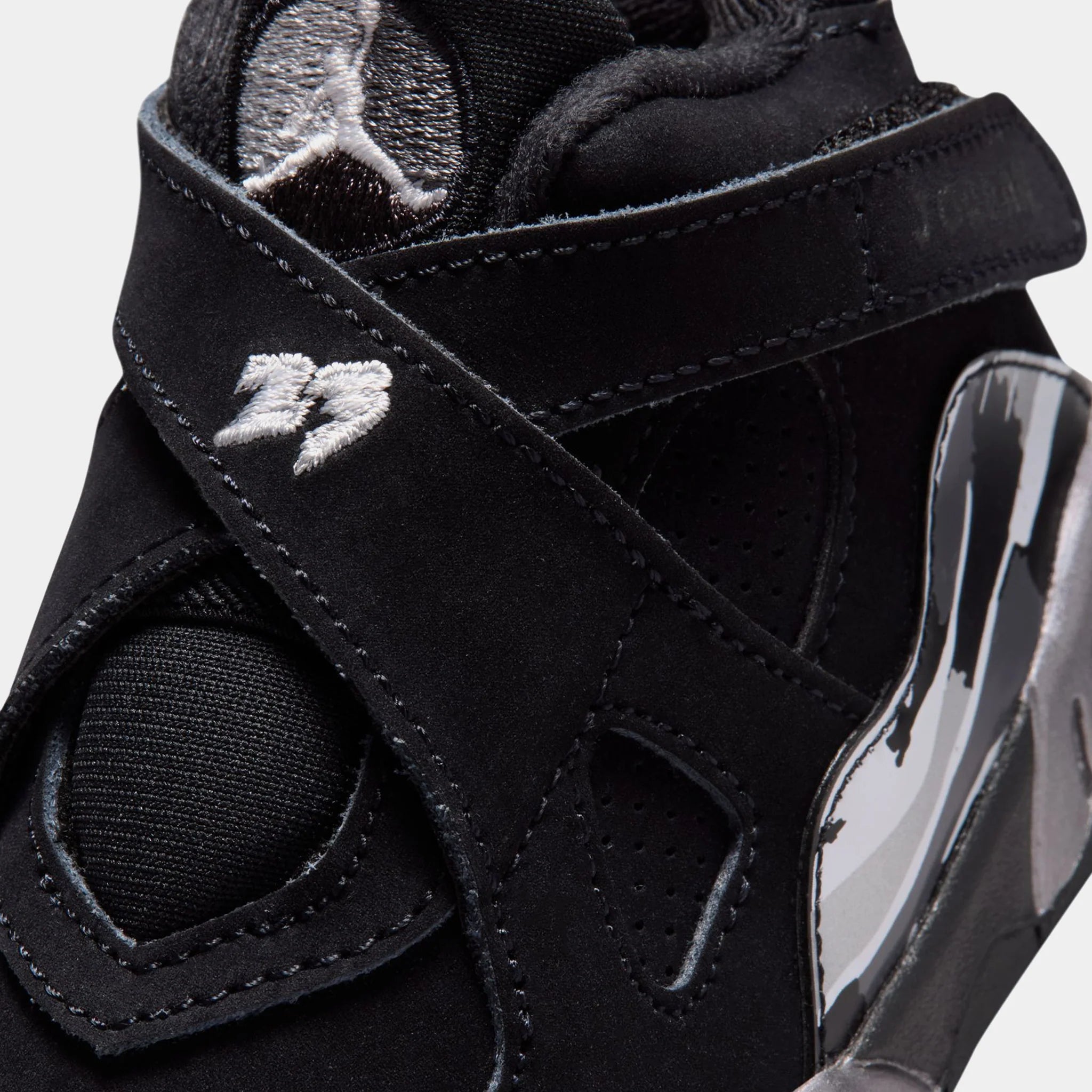 Toddler's Air Jordan 8 Retro Chrome Black/Chrome 305360-007