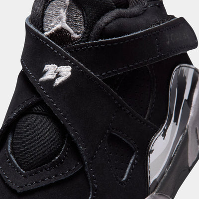 Toddler's Air Jordan 8 Retro Chrome Black/Chrome 305360-007