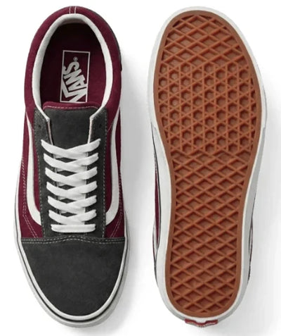 Men's Vans Old Skool 2 Tone Bordeaux/Gray VN000Z90BRD