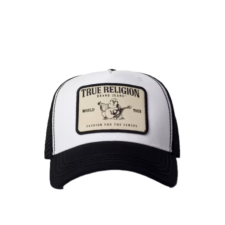 True Religion Concert Patch Trucker Hat - Black 1