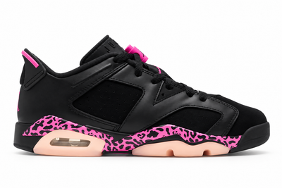 Big Kid's Air Jordan 6 Retro Low Black/White/Fierce Pink 768878-001
