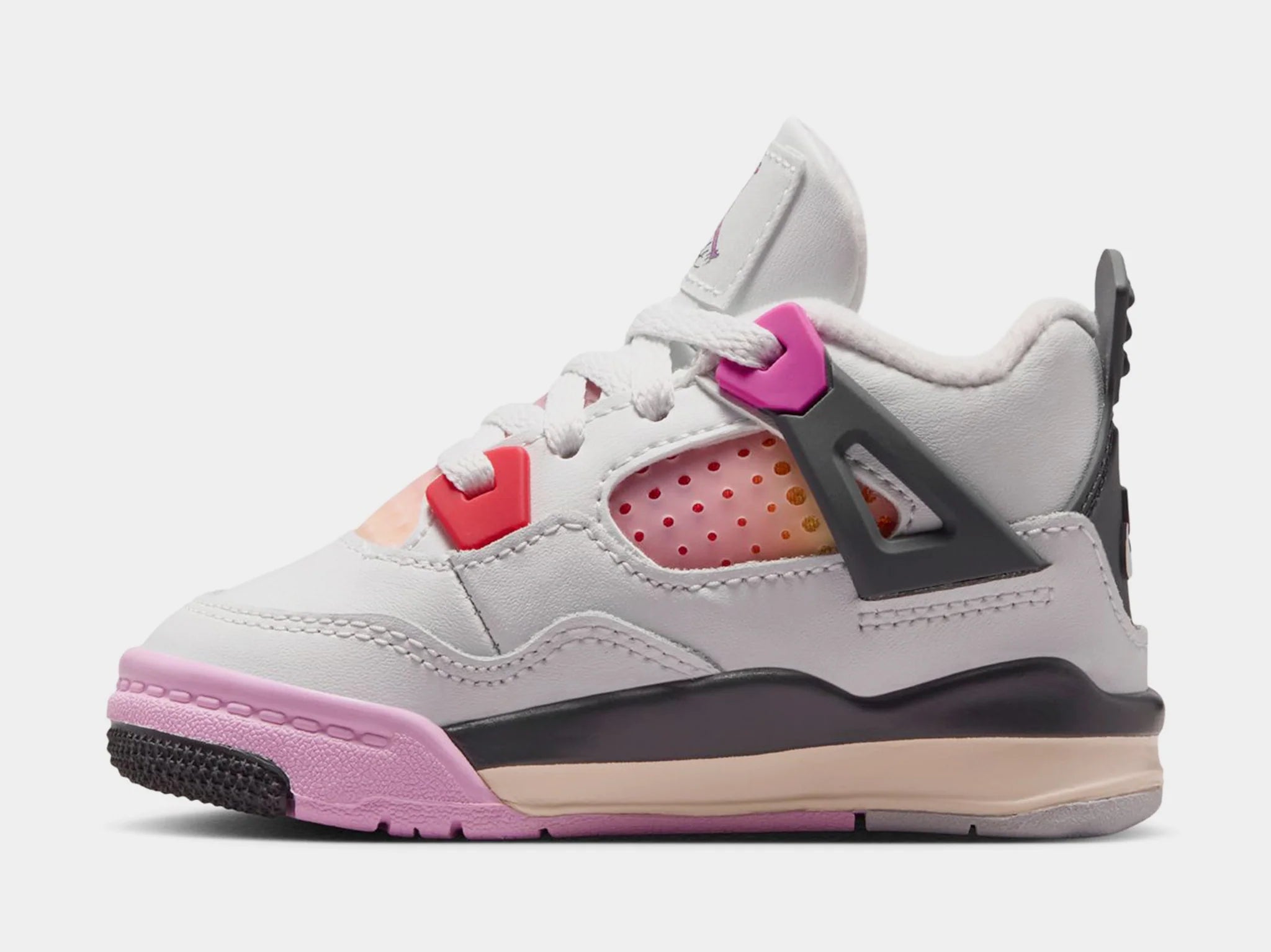 Toddler Air Jordan 4 Retro Comic Off White/Anthracite/Neutral Grey/Fire Pink/Light Arctic Pink/Muslin IO2364-100