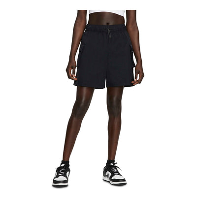Women's Nike Sportswear Essential  Woven High-Waisted Shorts Black DM6247-010