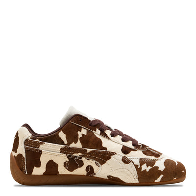 Women's Puma Speedcat Cow Print Chocolate Brown-Gum 406141-01