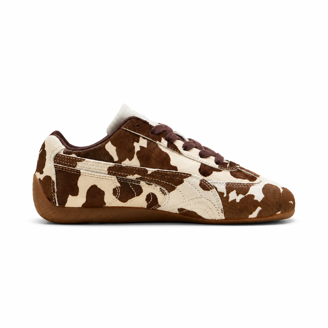 Women's Puma Speedcat Cow Print Chocolate Brown-Gum 406141-01