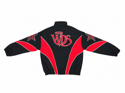 Men's Wave District Studio Nylon Jacket Black Red WDS-4J001B-BKRD