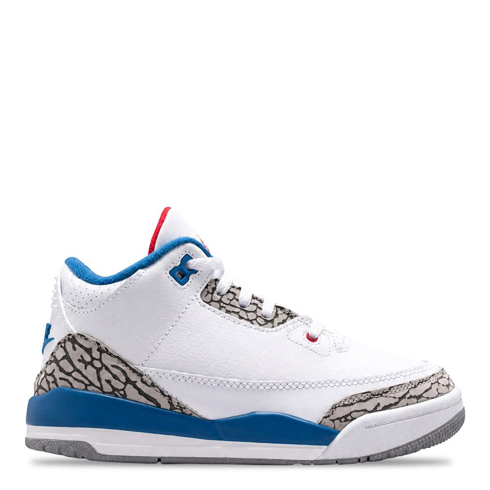 Little Kids Air Jordan 3 Retro True Blue White/Varsity Red/True Blue/Cement Grey/Anthracite DM0966-104