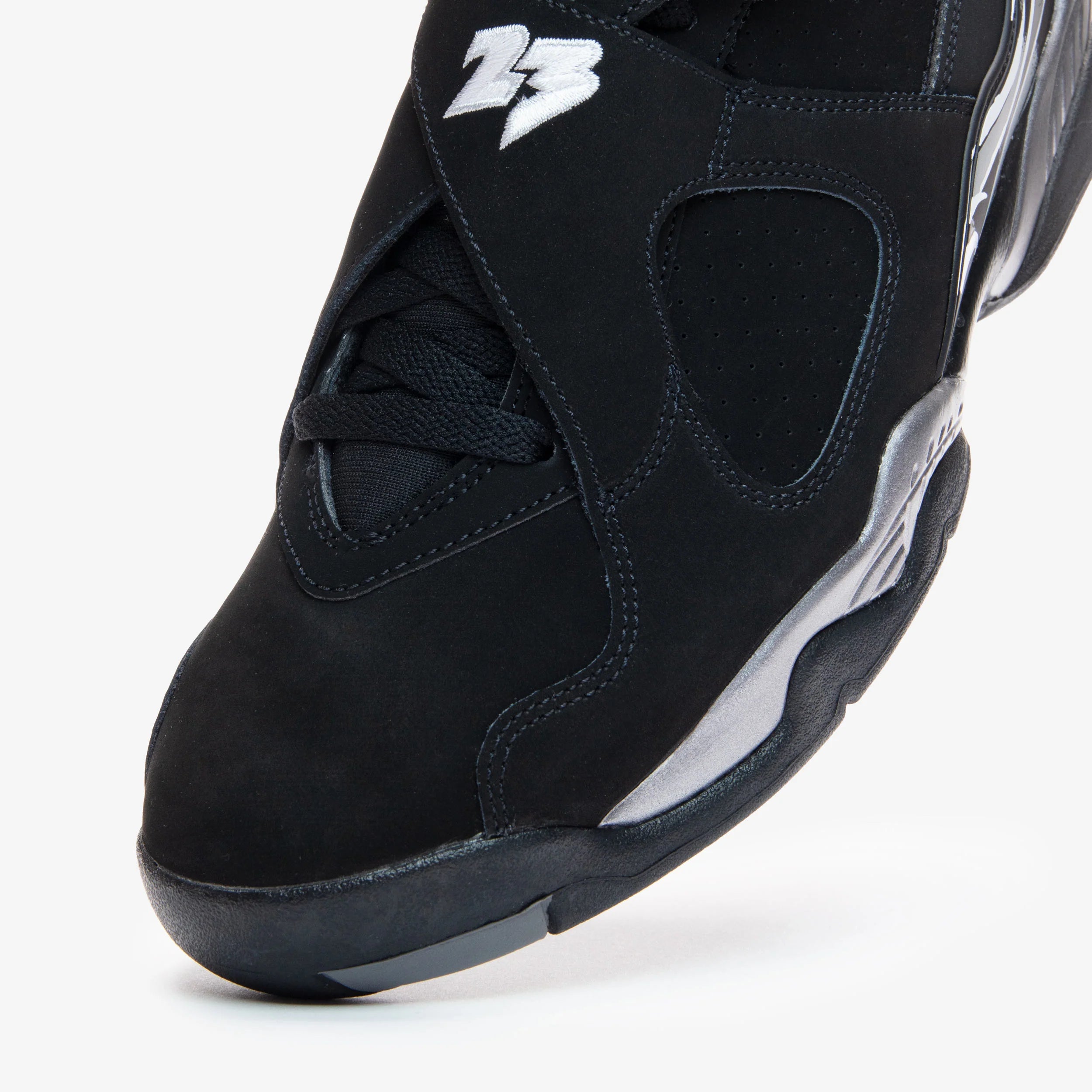Men's Air Jordan 8 Retro Chrome Black/Chrome 305381-007