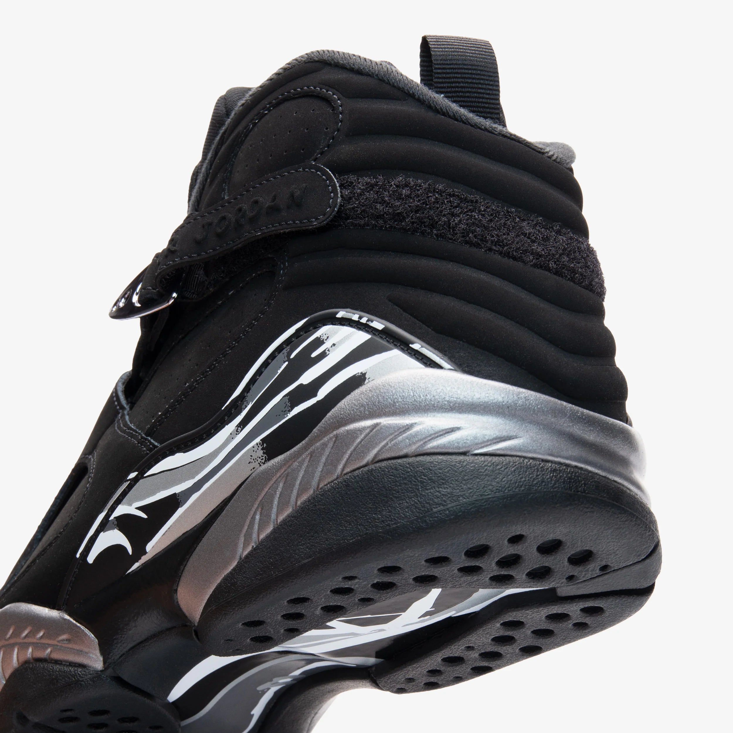 Men's Air Jordan 8 Retro Chrome Black/Chrome 305381-007