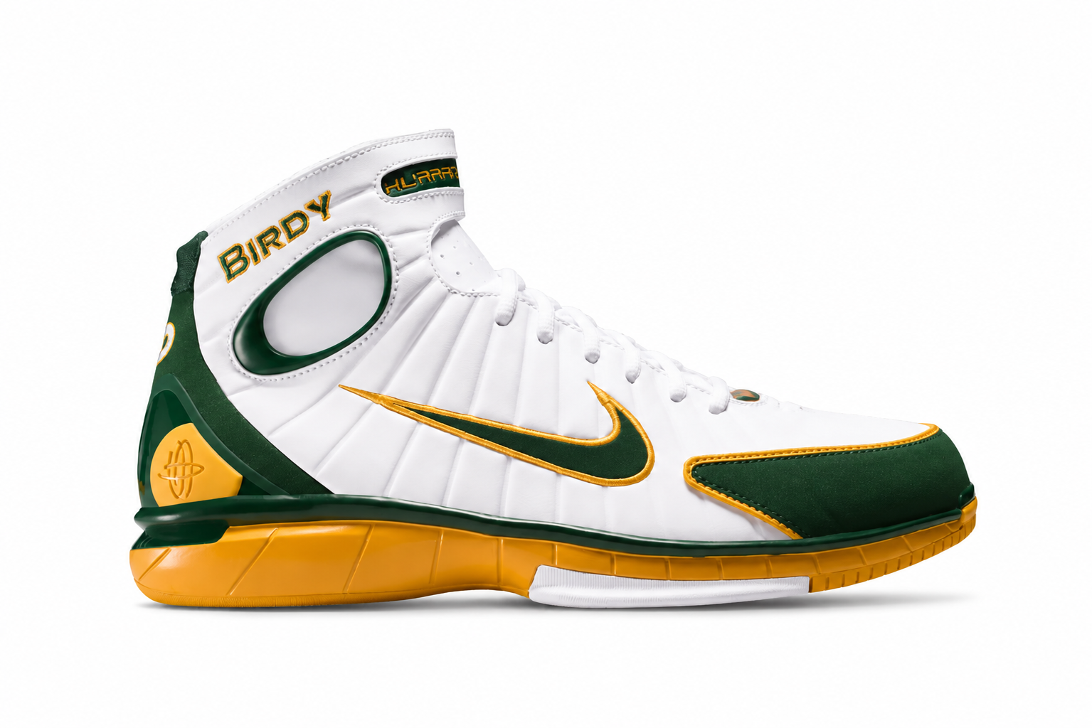 Men's Nike Air Zoom Huarache 2K4 Sue Bird White/Deep Forest-Canyon Gold IW1884-100