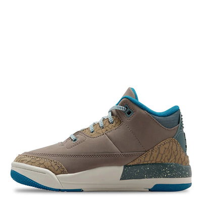 Air Jordan 3 Retro - Olive Grey - Little Kids' Sneakers