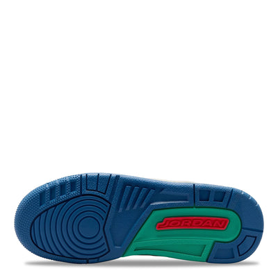 Big Kid's Air Jordan 3 Retro Play Your Way Chalk/Track Red/True Blue/Kinetic Green IO2076-100