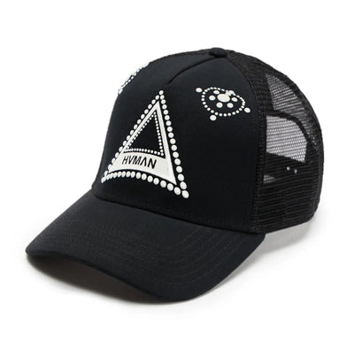 Men's Cult Of Individuality Hvman's Triangle Logo Mesh Trucker Hat