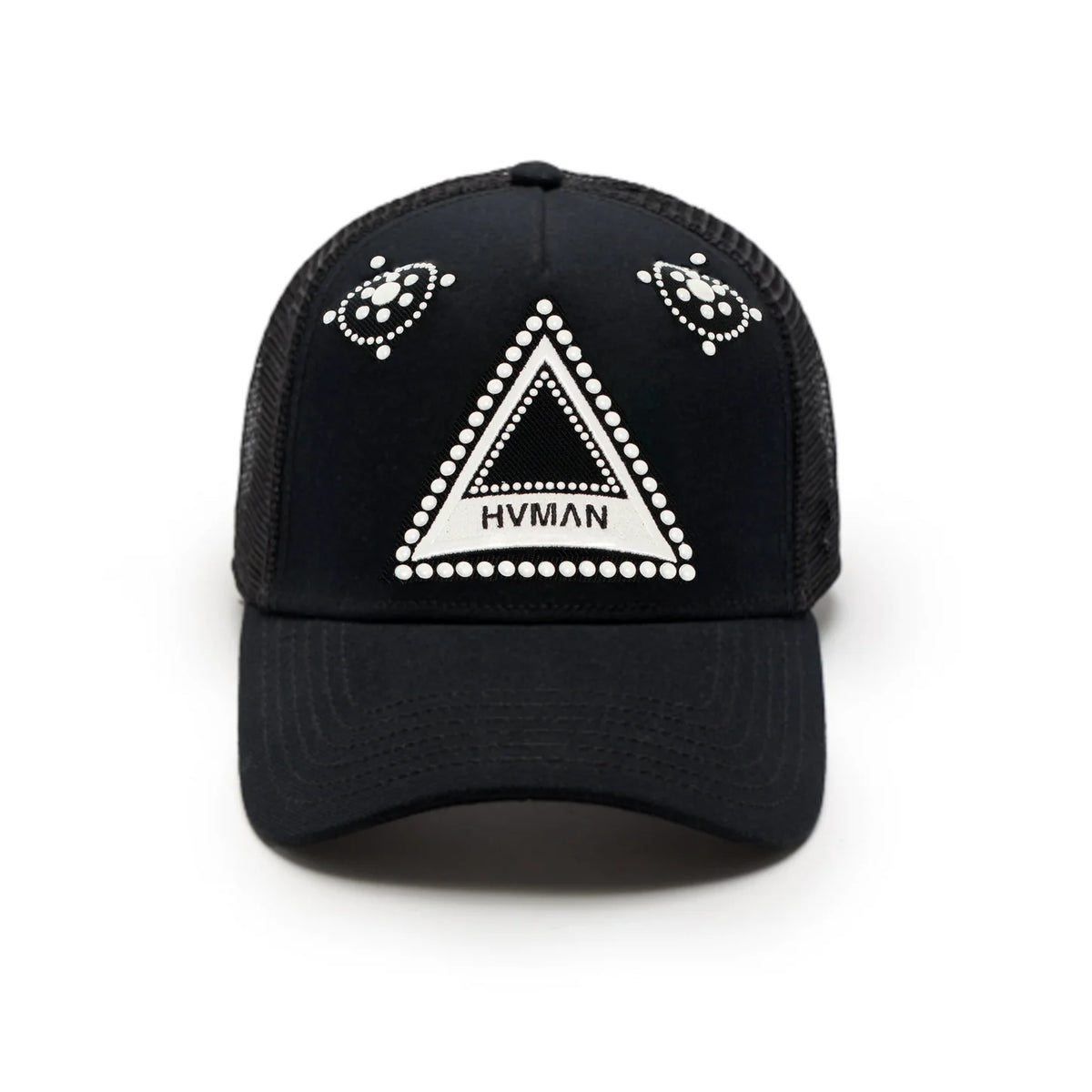 Men's Cult Of Individuality Hvman's Triangle Logo Mesh Trucker Hat