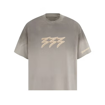 Men's 333 Cream Rope Vintage Gray T-Shirt 333shirtbigclou-vntg