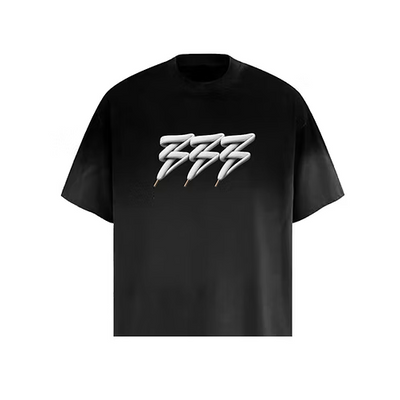 Men's 333 Black Laces T-Shirt 333shirtbigclou-bkwh