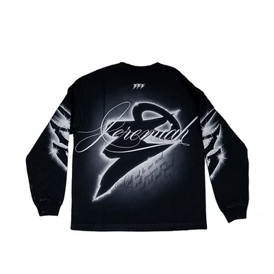 Men's 333 Blessed Kid Long Sleeve T-Shirt Black 333-ls-blessedkid