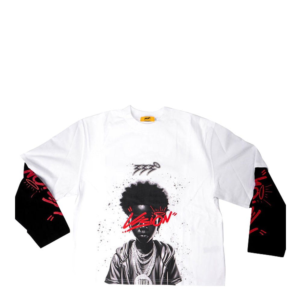 3eyevision Visionary Long Sleeve Shirt - White-Black 1
