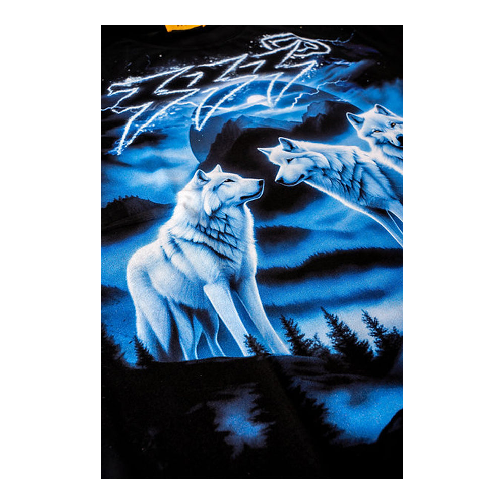 3eyevision Divine Wolf T Shirt - Black 2