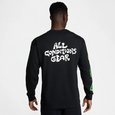 Men's Nike ACG Black Ants Long-Sleeve T-Shirt - Black/Green 2