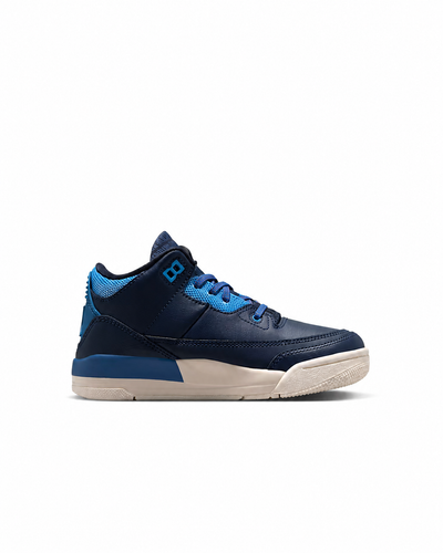 Little Kid's Air Jordan 3 Retro Sport Renaissance Obsidian/Track Red/Chalk/Chalk HQ0783-400