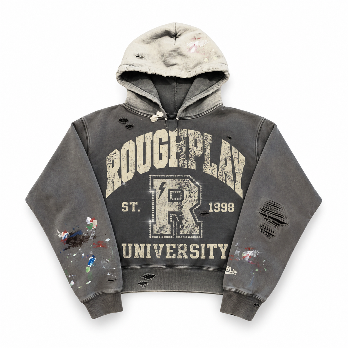 Men's Roughplay Pullover Hoodie Olive/Gray twotonsethdy-olvgry
