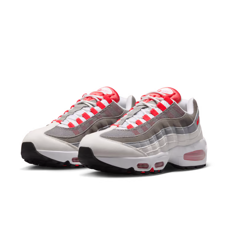Women's Nike Air Max 95 Big Bubble White/Light Crimson-Pink Rise-Wolf Grey-Light Charcoal-Medium Grey HJ5996-101