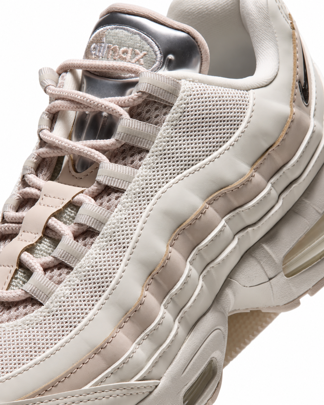Women's Nike Air Max 95 Big Bubble Chrome Light Bone/Cream II/Sail/Metallic Silver IV3305-001
