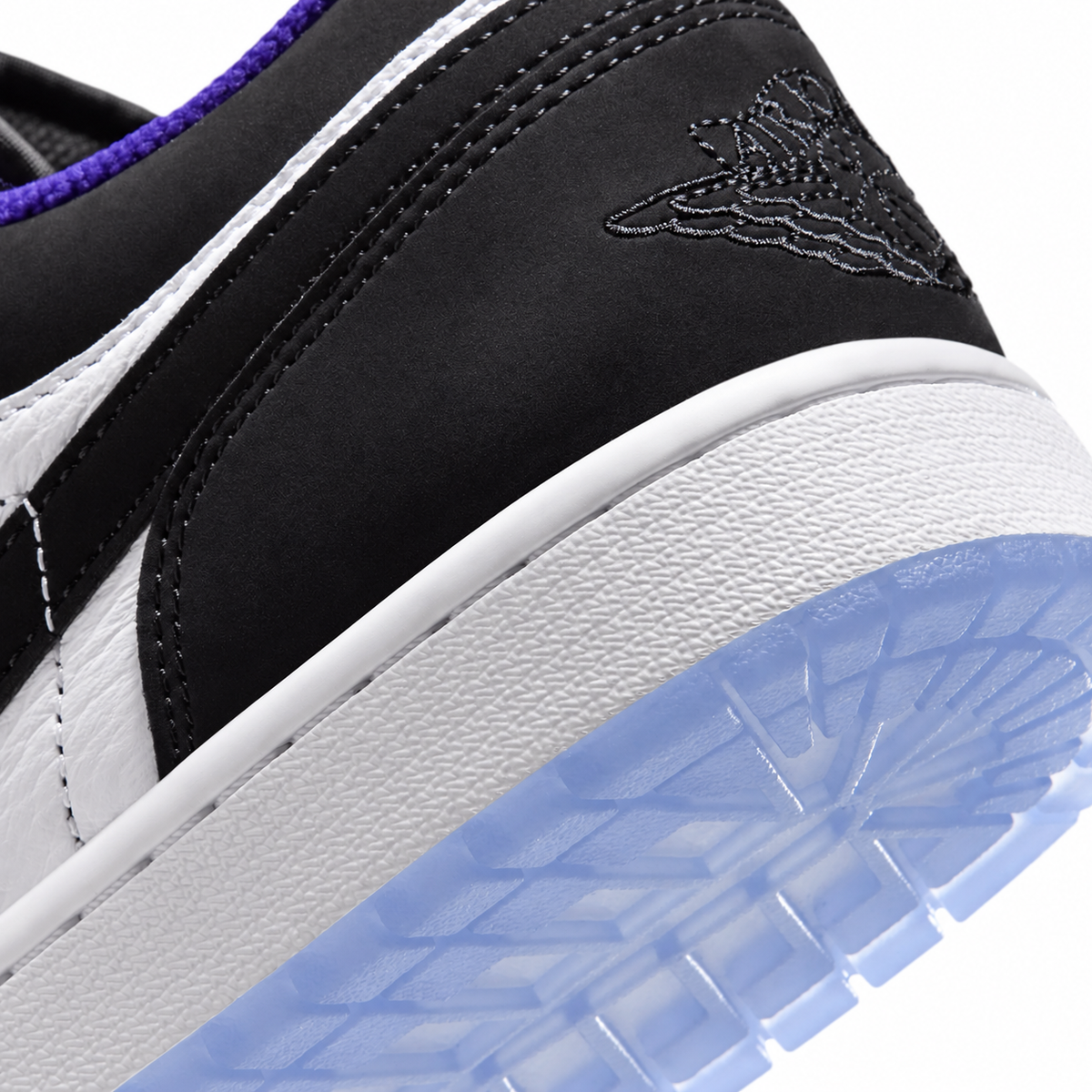 Men's Air Jordan 1 Low White/Dark Concord/Black 553558-108